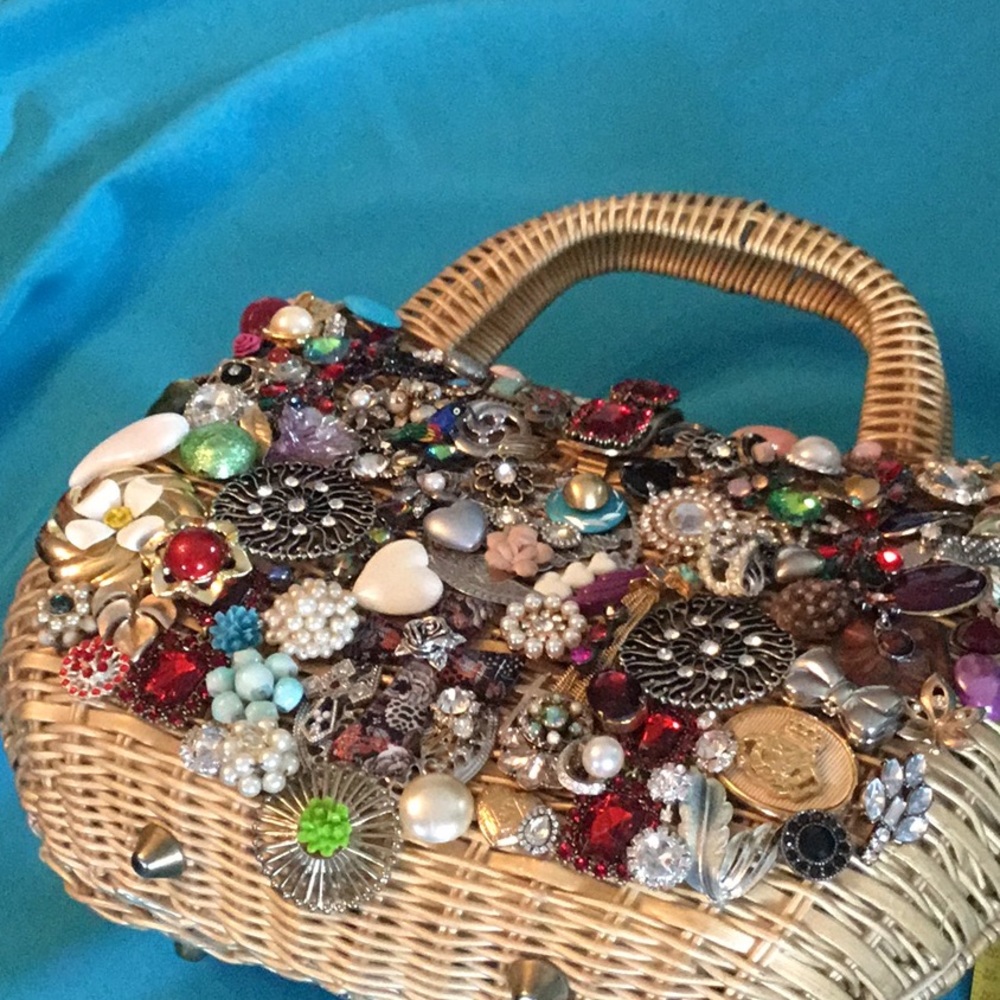 Embellished Multicolor Women's Bag - Picture 6 of 8